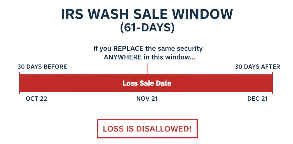 IRS Wash Sale Rule 61-day Window